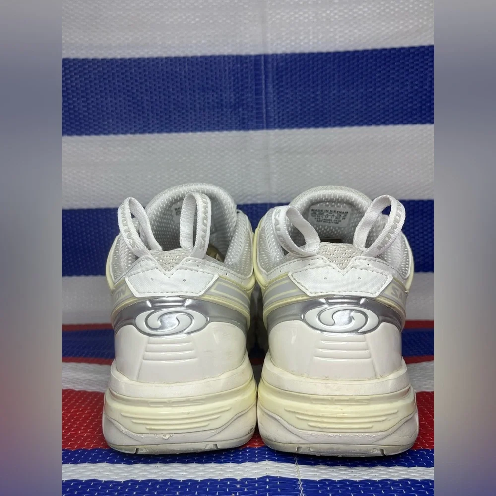 SALOMON ACS Pro Advanced Outdoor Plein Air Sneakers White/Vanilla Ice/Lunar Rock - Picture 9 of 13